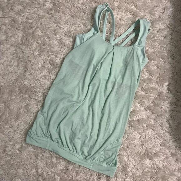 Lululemon Sea Mist Nouveau Limits Tank Top Size 4 - Picture 4 of 8